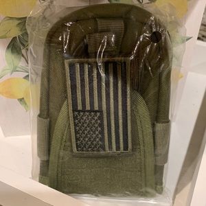 Tactical Cell Phone Holster Pouch, Molle Attachment Belt Holder Waist Bag